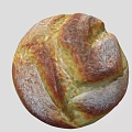 Freshly Baked Artisan Bread Loaf With Golden Crust And Soft Interior