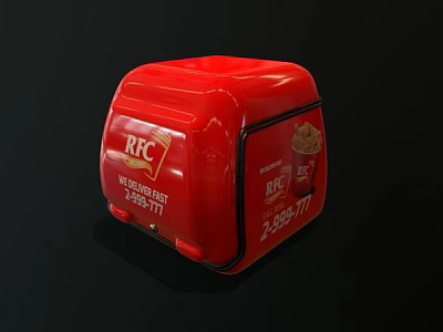 RRC Red Commercial Equipment With Two Step Operation For Beverage Dispensing Applications 3d model