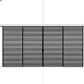 Modern Interior Wooden Sliding Doors With Vertical Slats And Minimalist Design
