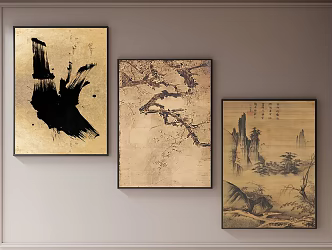 New Chinese-style Chinese-style Hanging Painting Study Room Hanging Painting Tea Room Hanging Painting Living Room Hanging Painting Office Hanging Painting 3d model