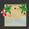 Beach Commercial Equipment With Outdoor Tables Chairs Sunshade Umbrella And Canopy Setup