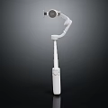 White Handheld Gimbal Stabilizer With Adjustable Arm For Smartphone Camera Stable Shooting 3d model