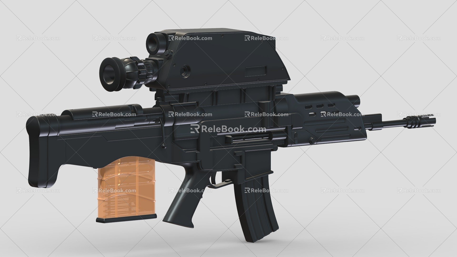 submachine gun 3d model