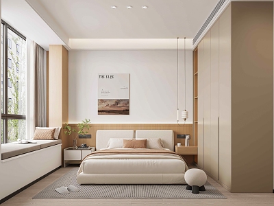 Bedroom Chandelier Wardrobe Log Style Simple Master Bedroom Light Luxury Nordic G082 model