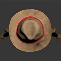 Monkey Game Movie Character With Brown Hat Green Eyes Black Shirt Black Shorts Gray Shoes