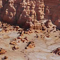 Red Rock Canyon Landscape With Unique Rock Formations And Arid Terrain