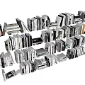 Stacked Books And Magazines Collection With Different Sizes And Cover Designs