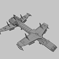 Advanced Modern Fighter Jet With Aerodynamic Design Multiple Engines And Wing Lights