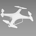 Smart Machine White Quadcopter Drone Design With Four Propellers And Frame Structure