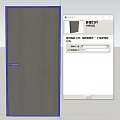 Dark Wooden Sliding Doors Design Installed In Light Wall With Blue Sky Background