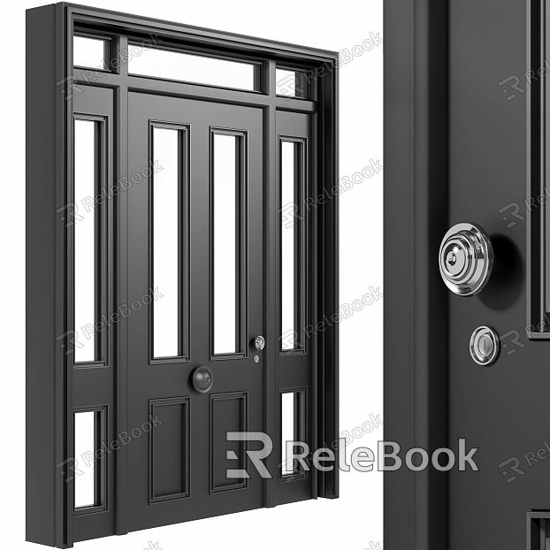 Gate Door Door Bedroom Door Security Door Bedroom Door Door Lock Hardware Wooden Door Home Furniture model