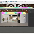 MJ Clothing Store Modern Interior With Fashion Apparel Mannequins And Bright Lighting