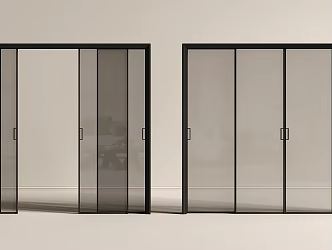 Modern sliding door sliding door glass sliding door kitchen sliding door balcony sliding door toilet sliding door 3d model