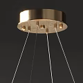 Modern Crystal Chandelier With Round Metal Frame And Transparent Crystal Pendants