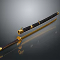 Modern Dagger Sword Japanese Knife 3d model