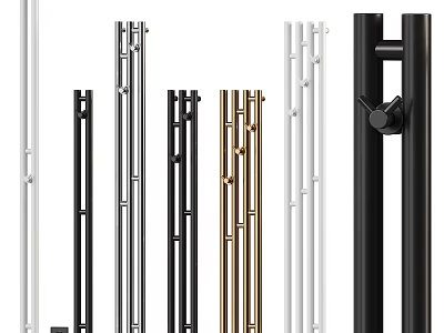 Modern Bathroom Accessories Metal Towel Racks in Various Colors and Styles 3d model