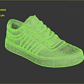 White Casual Sneakers With Colorful Patterns Lace Up Design And Lightweight Sole