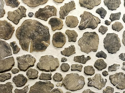 Natural Textured Stone Decoration With Irregular Shapes 3d model