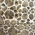 Natural Textured Stone Decoration With Irregular Shapes 3d model