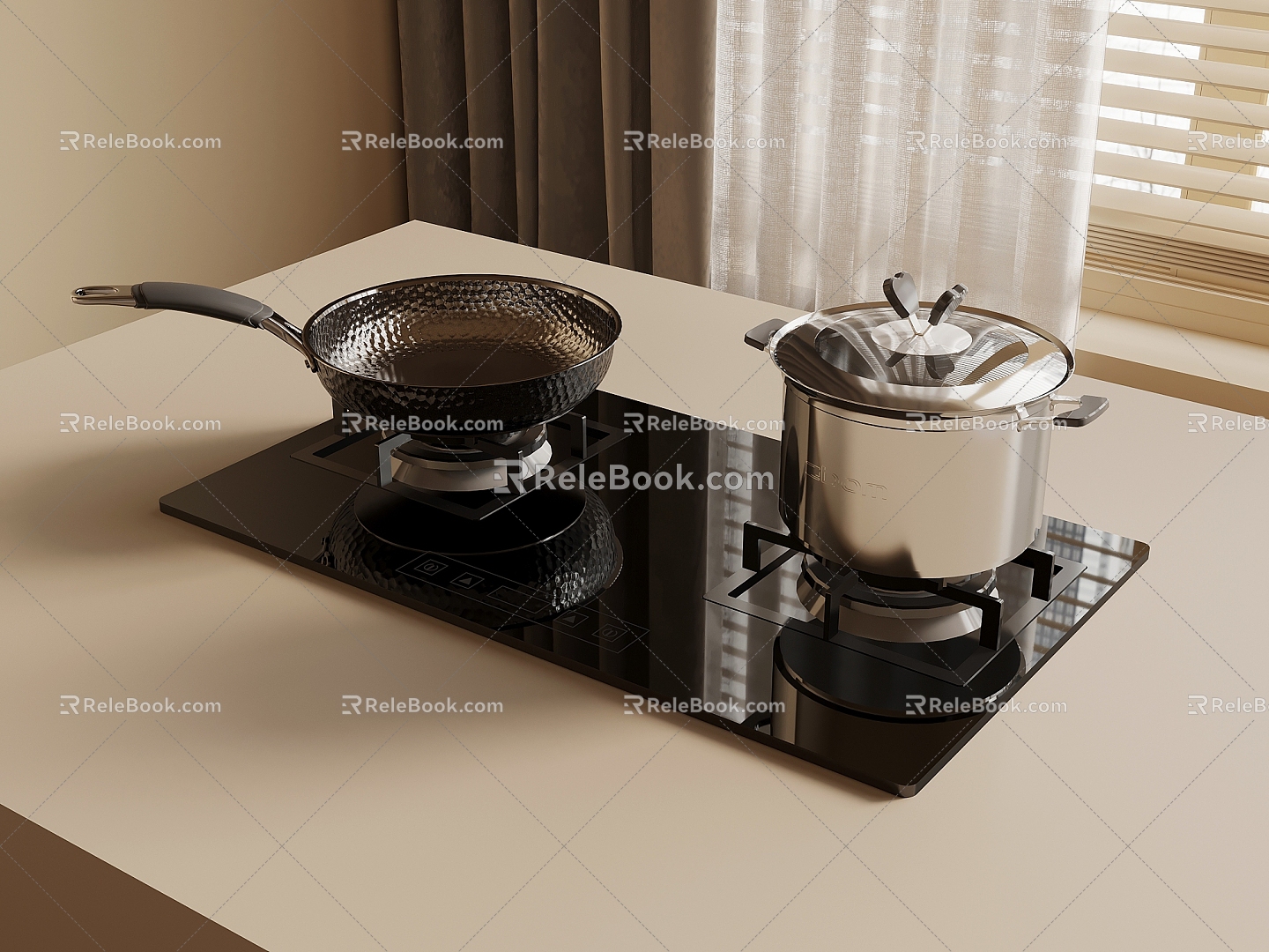 Gas Stove Modern Stove Gas Stove Stove 3d model