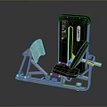 Home Fitness Equipment Leg Press Machine with Black White Ergonomic Design for Home Gym