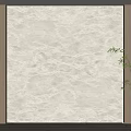 Light Textured Background Wall With Wooden Panels Flooring And White Vase Plant