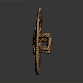 Shiny Copper Gear Mechanical Equipment With Star Shaped Design And Toothed Edge
