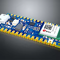 Electronic Circuit Board Module with Yellow Pins ElecBlox Components and QR Code