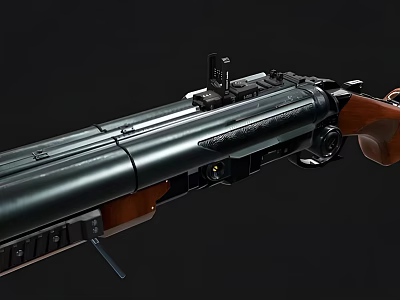 Modern Shotgun Double-barrel Shotgun 3d model
