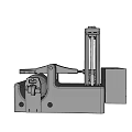Heavy Duty Industrial Testing Equipment With Vertical Hydraulic Column And Control Panel