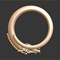 Gold Fashion Ring Featuring Intricate Horse Head Design And Smooth Surface