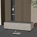 Modern sofa stool 3d model