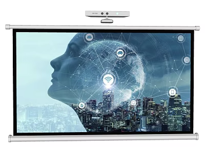 Projection Monitoring System For Smart City Surveillance With Network Visual 3d model