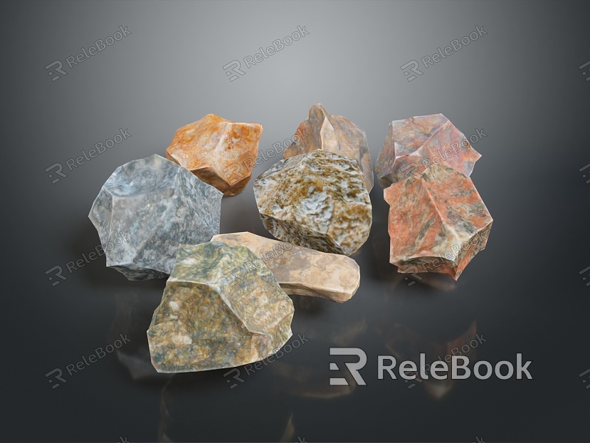 Rock Rock Block Rock Block Rock Specimen Boulder Big Stone Block Rock Stratum Rock Stratum Rock Stratum Rock model