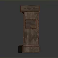 Wooden Storage Cabinet With Open Shelves And Multiple Compartments For Household Items