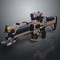 Modern Sci-Fi Gun Sci-Fi Rifle Sci-Fi Sniper Gun Laser Pulse Gun Pulse Gun 3d model
