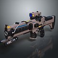 Modern Sci-Fi Gun Sci-Fi Rifle Sci-Fi Sniper Gun Laser Pulse Gun Pulse Gun 3d model