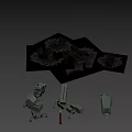 Advanced Military Weapon System With Missile Launcher Radar And Support Vehicles