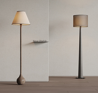 Middle style floor lamp 3d model