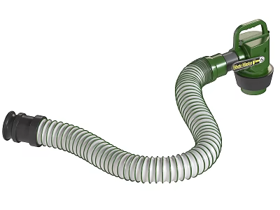 Gardena Flexible Garden Hose With Green Connector And Silver Corrugated Design 3d model