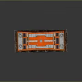 Red Iron IV Storage Box For Household Tools And Supplies