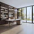 Modern Study Simple Study 3d model