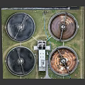 Large Scale Industrial Factory Facility With Circular Treatment Pools And Central Structures