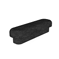 Modern Black Sofa Bench With Textured Surface For Living Room Decor 3d model