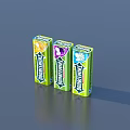 Mentholyptus Throat Lozenges Green Box Packaging With Lemon Grape Blueberry Flavors