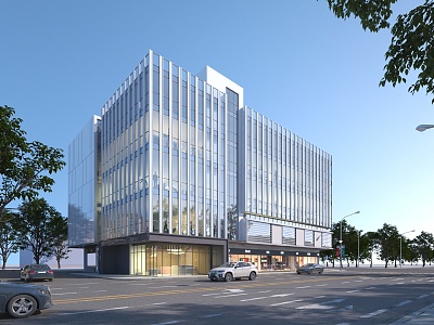 Office Building Multi-storey Office Building 3d model