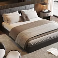 Modern Bedroom Interior Design With Large Window Area Rug Accent Chair And Wooden Floor