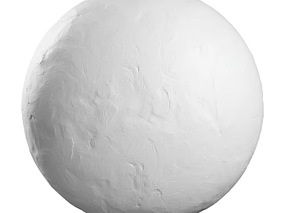 White Spherical Pendant Light With Textured Surface And Modern Minimalist Interior Design 3d model