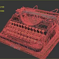 Vintage Typewriter Classic Mechanical Keyboard With Retro Design For Home Decor