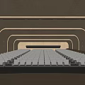 Modern Cinema Interior Design With Comfortable Row Seats And Soft Ambient Lighting
